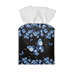 Talayituse Butterfly Daisy Flower Print Tissue Box