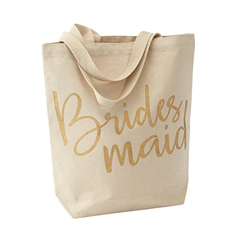 Mud Pie Wedding Canvas Tote Bag, Bridesmaid
