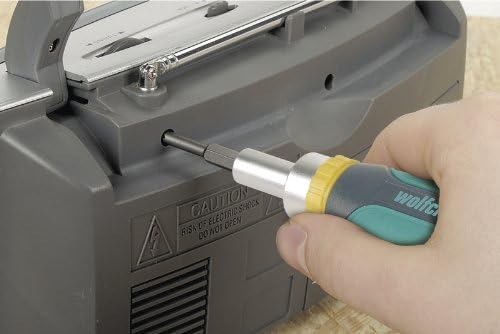 wolfcraft Miniature Hand Screwdriver with Ratchet Function I 1237000 I for Fast screwing and unscrewing Without Having to Change Grip - Image 5