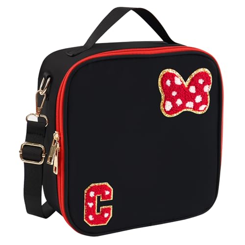 Preppy Initial Bow Mouse Lunch Bag