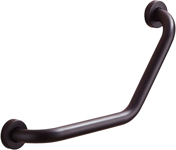 Bathroom Grab Bar, L Angled Bathroom Grab Bar In Black, Safety