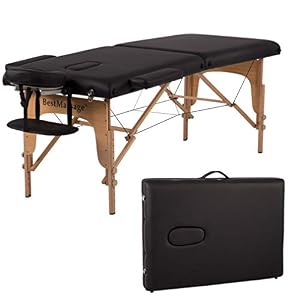 Massage Table Massage Bed Spa Bed 84 Inches PU Portable Massage Bed 2 Fold Heigh Adjustable Massage Table Bed w/Free…