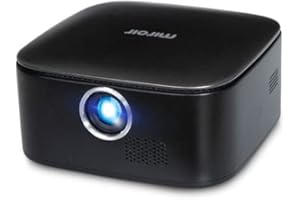 Miroir M75 Portable Projector | 50” Picture LED Movie Projector with Built-In HDMI & Speakers | Rechargeable Mini Projector for 2 Hours of Outdoor Entertainment | TV, Game Console, & Phone Projector