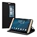 kwmobile Flip Cover Compatible with Huawei MediaPad X2 7.0 - Chic PU Leather Tablet Case with Window - Black