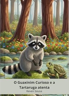 Livro O Guaxinim Curioso e a Tartaruga atenta