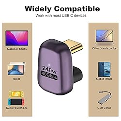 AreMe 240W USB C 180 Degree Adapter (2 Pack), U