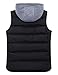 ZSHOW Men's Puffer Vest Removable Hooded Vest Outdoor Winter Vest