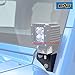 EAG LED Light Windshield Mount Corner Relocate Brackets Kit Fit for 07-18 JK