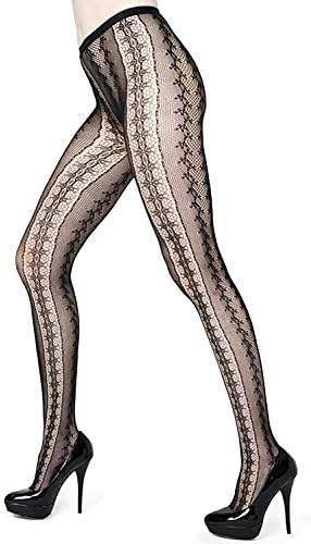 Killer Legs Womens One Size Patterned Fishnet Tights Stocking Pantyhose