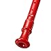 KINGSO Soprano Descant Recorder 8-Hole With Cleaning Rod + Case Bag Music Instrument Red
