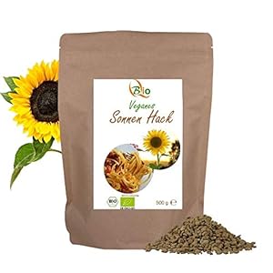 Fleischersatz aus BIO Sonnenblumenprotein – 500 g – Hackfleisch Ersatz – Reich an Protein & arm an Kohlenhydraten…