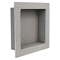 Houseables Shower Niche, Insert Storage Shelf, 12 x 12 Inch, Grey, XPS Foam, Leak-Proof, Waterproof, Recessed Preformed Caddy, Tile Prefab Shelves for Bathroom, Prefabricated Deep Wall Toiletry
