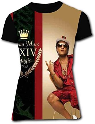 Bruno-xxiv-24K Magic-Mars Women Sports Tees 3D Printing Graphic T-shirts