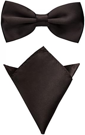 Fly with handkerchief in various colors (up to 48 cm neck circumference) - for confirmation, to suit, a tuxedo - a set of 2