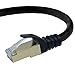 TecBillion Cat7 Shielded Ethernet Patch Cable - RJ45 Computer Networking Cord/Internet Cable, Premium/ Fast Speed(1000 MHz/10Gbps)/Stabilized Transmitting (Black, 25 Feet)