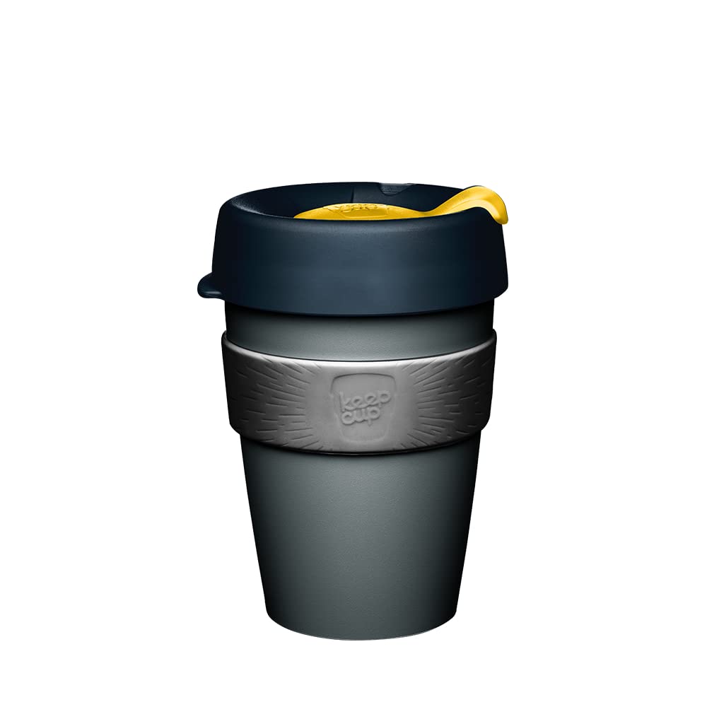 KeepCup Original, Reusable Plastic Coffee Cup | Splashproof Lid, BPA Free, Barista Grade | Small | 8oz / 227ml | Black, Clove