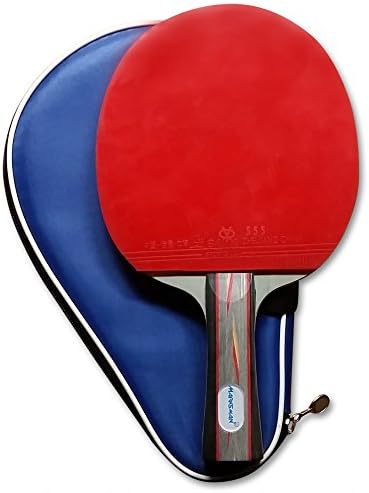 Ping Pong Paddle - Marksman Table Tennis Paddle - Competition Grade Paddle Designed for Spin, Speed, and Accuracy. For Beginner Intermediate or Advanced (2 - Pack, Hellrazor)