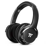 TaoTronics Active Noise Cancelling Bluetooth Headphones HiFi Stereo Wireless Over Ear Deep Bass Headset W/CVC Noise Canceling Microphone 30 Hour Playtime Comfortable Earpads for Travel Work TV Phone