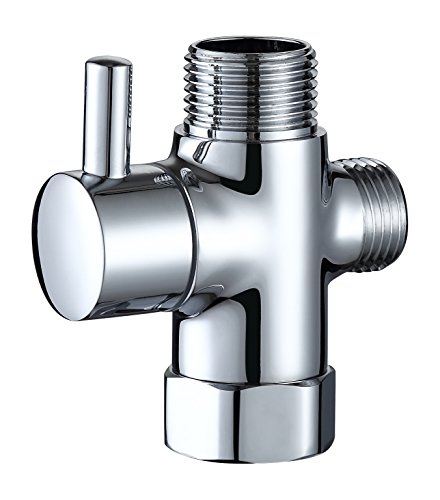 image for Hltd Brass T-Valve Adapter，3-way Shower Arm Diverter Valve Tee Conne