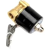 HOSL&reg; DC 12V 1/4 Inch Electric Solenoid Valve for Air Water / High Quality Replacement Brass Valve for Use with Pipelines in Water, Air and Diesel Applications