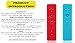 Yosikr 2 Packs Remote Wireless Controller Compatible for Nintendo wii/wii u Console – with Silicone Case and Wrist Strap (Red and Blue)thumb 1