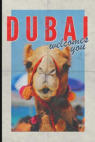 Dubai welcomes you: Compact 2019 Organizer daily weekly and monthly calendar planner for UAE Travel Vacation Holiday Business trip retro style