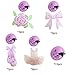 30Ct Ballerina Hanging Swirl Decorations - Pink Tutus Ballet Shoes Bow-knot Rose Ballerina Birthday Party Supplies Theme Party Wedding Anniversary Christmas New Year Fan Decors