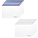 BCP 10pcs Clear Color Zip Up PVC A5 Paper Document File Bill Zipper Bag Pencil Pouch