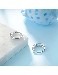 YFN Sterling Silver Cartilage Hoop Hypoallergenic Tiny Small Earrings for Women Teen Girls 13mm