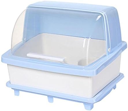 LLZJ Drain Cutlery Rack Dish Basket Kitchen Plastic Craft Hook Drainer Drip Tray Storage Holder With Cover Box, A