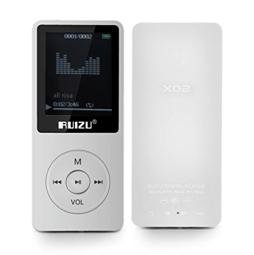 RUIZU New Evodigitals White 8GB Lossless HD Sound MP3 MP4 Player Music Video FM Tuner