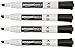 Amazon Basics 8-Pack Low-Odor Chisel Tip Dry Erase White Board Markers - Black