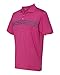 adidas A124 Golf Puremotion 3 Stripes Chest Sport Shirt Magenta/Lead L