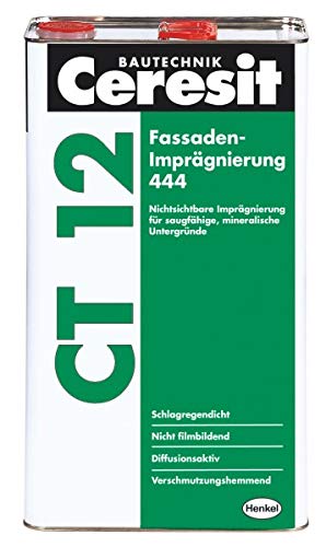 Ceresit CT 12 Fassaden-Imprägnierung 444-6 l - Nichtsichtbare Imprägnierung für saugfähige, mineralische Untergründe