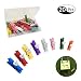 Colorful Push Pins Clips, Decorative Paper Wood Clips with Thumbtacks for Bulletin Board/Note Board (20)