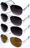 Edge I-Wear Extra Large Classic Aviator Style Metal Frame Sunglasses BG20840S-AP