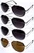 Edge I-Wear Extra Large Classic Aviator Style Metal Frame Sunglasses BG20840S-AP