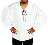 Alexanders Costumes Cavalier Shirt, White, Large