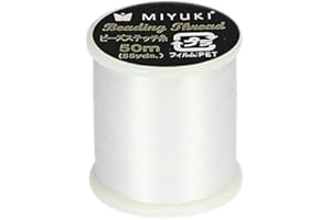 Miyuki Beading Nylon Thread 330 DTEX 50 meters (54.6 yards) WHITE