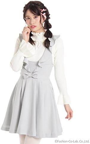 Amazon Secret Honey シークレットハニー ショルダーラッフルジャンパードレス グレー M スカート 通販