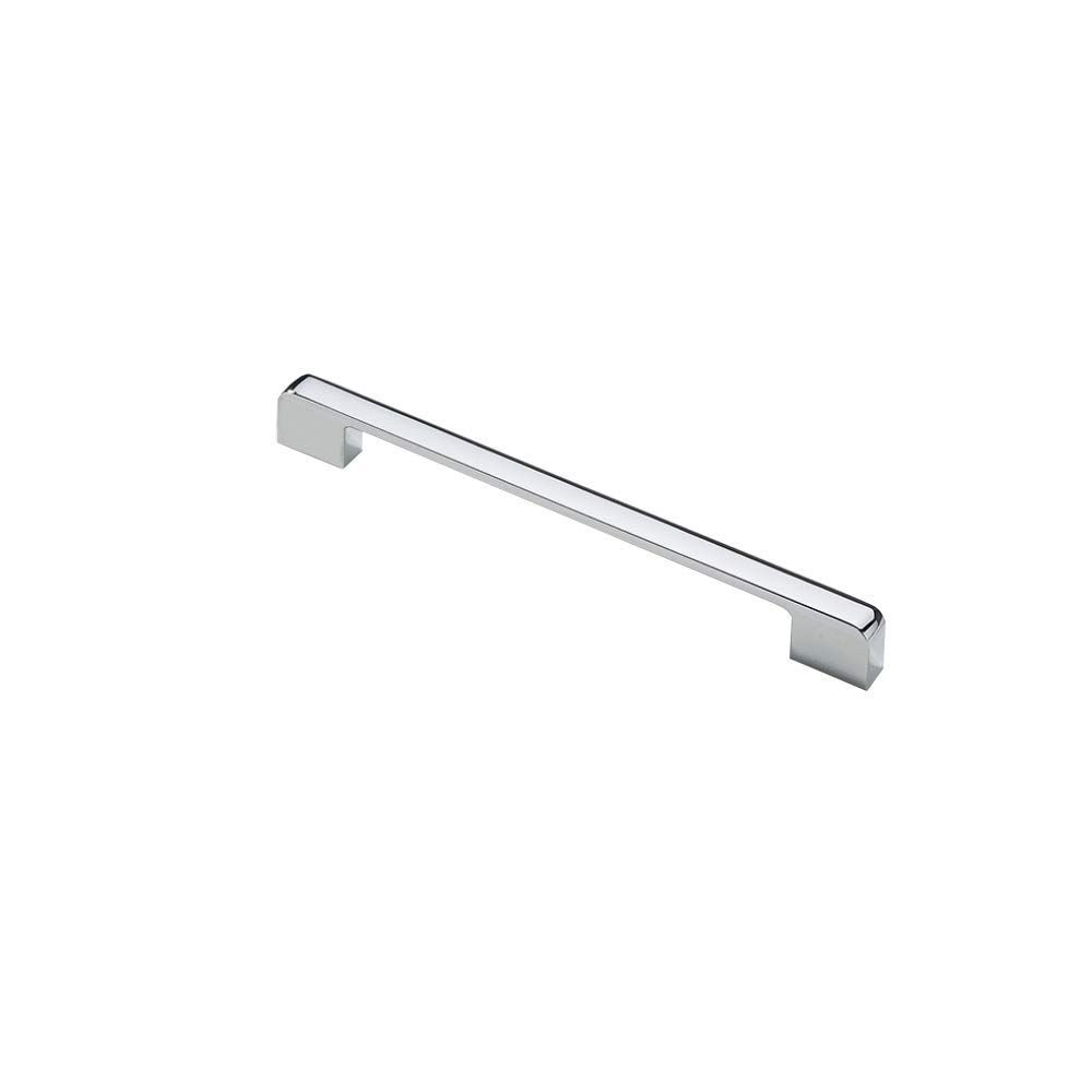 1 Pcs Zinc Alloy Bright Chrome Color Handle Modern Minimalist Pull Used for Drawers, Cabinets, Wardrobes, Doors or Windows(203mm x 12mm x 23mm)