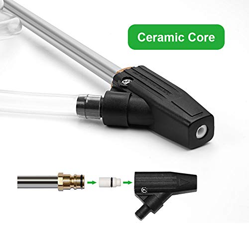 TekkPerry Pressure Washer Sandblaster Kit, Wet Blasting Washer Sandblasting Device Kit, with 1/4" Quick Release Plug and Karcher Adapter for Karcher K Series Pressure Washer