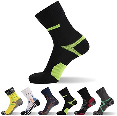 RANDY SUN Not Waterproof However Windproof Socks, [SGS Certified] Unisex Mid Calf Sport Climbing Biking Mountain climbing Socks 1 Pair S