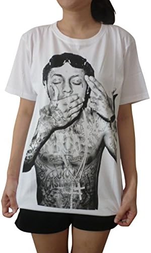 TheLegendTshirt Women's Lil Wayne Rapper Short Sleeve T Shirt (Small)