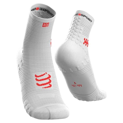 COMPRESSPORT Calzini da corsa - Pro Racing Socks V3.0 Trail - Calzini da trail - Assorbimento degli urti - Per l'allenamento e la competizione - Protezione e traspirabilità - Leggero