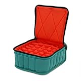 30-Bottle Essential Oil Carrying Cases hold 5ml, 10ml and 15ml bottles - Teal with Coral interior - 3