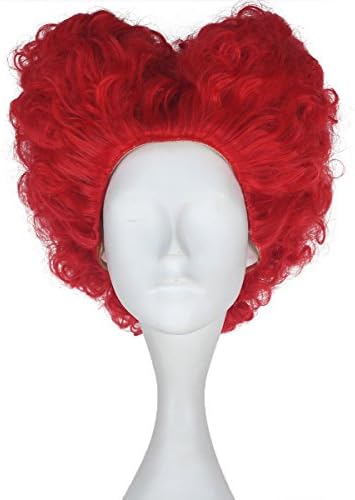 Short Full Curly with Two Bump Hand Made Flowers Wigs for Cosplay Halloween Anime Wigs