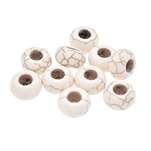 Lychee Turquoise Dreadlock Beads Dreads Hair Tube Braid Beads DIY Jewelry Making Accessories