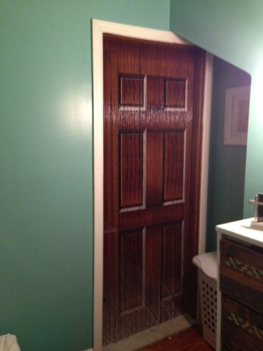 Wooden Door Beaded Curtain 125 Strands Hanging Hardware