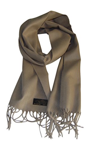 Annys Super Soft 100% Cashmere Scarf 12”x72” with Gift Bag (Camel)